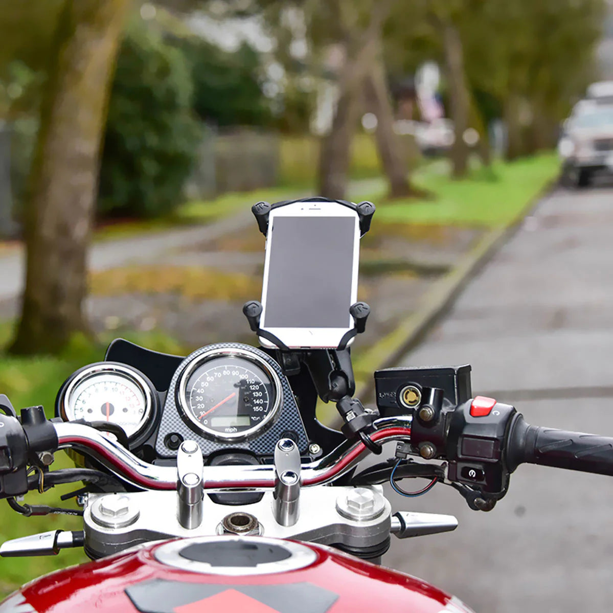 RAM® X-Grip® Large Phone Mount with Handlebar U-Bolt Base