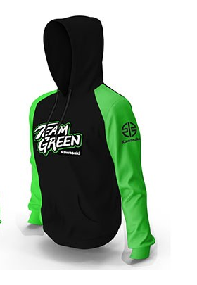 Kawasaki Ladies Team Green Hoodie