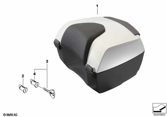 BMW-Motorrad Touring Topcase Black