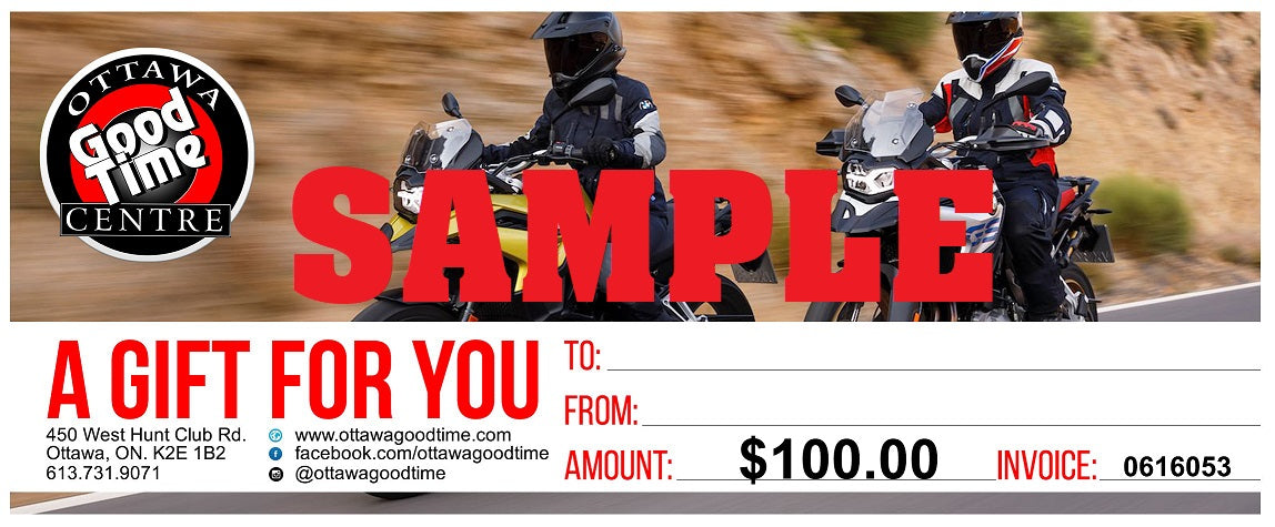 Gift Card FOR IN-STORE SHOPPING ONLY - Ottawa Goodtime Centre