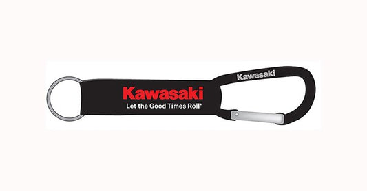 Kawasaki Let The Good Times Roll Carabiner Keychain