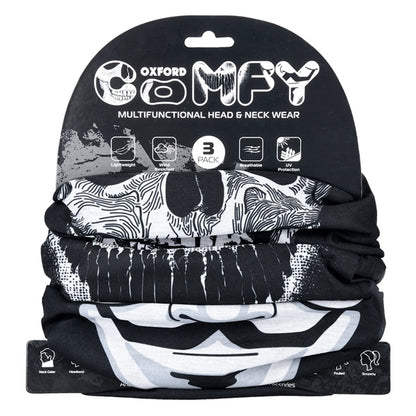 Oxford Comfy Masks Head & Neck Tube 3 Pack