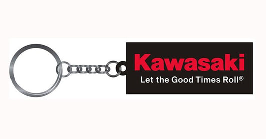 Kawasaki Let The Good Times Roll Rubber Keychain