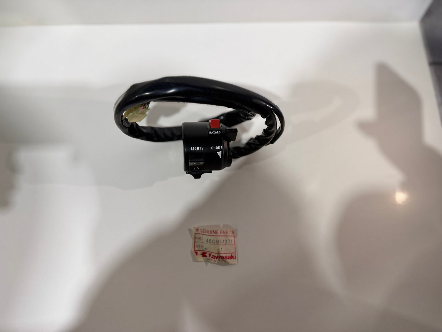NOS KAWASAKI LH - SWITCH ASSEMBLY VN750 A1-A4 46091-1371 REP. 46091-1427