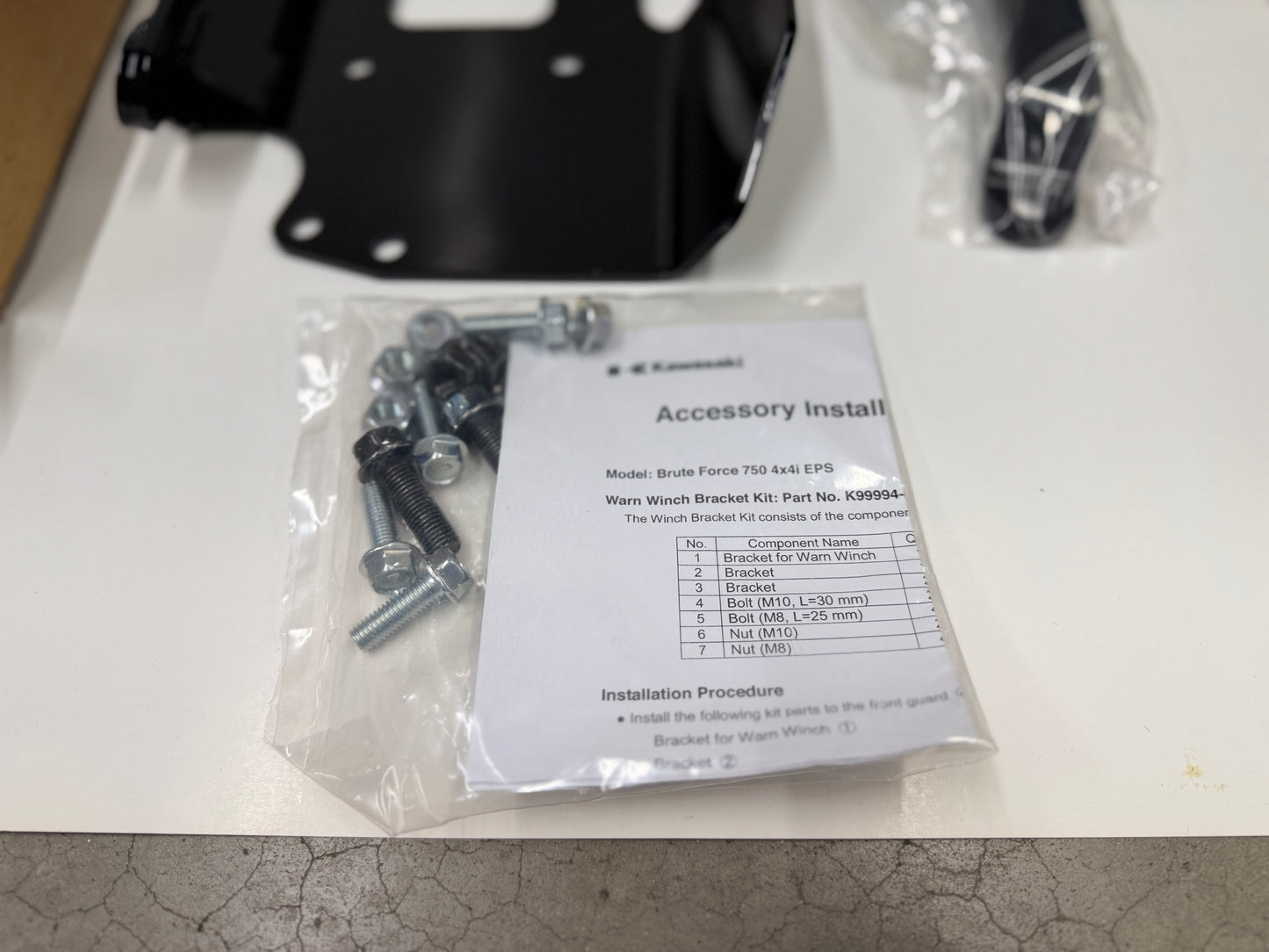 NOS K99994-0318 WINCH MOUNT (WARN) FITS KVF750 2013-2023