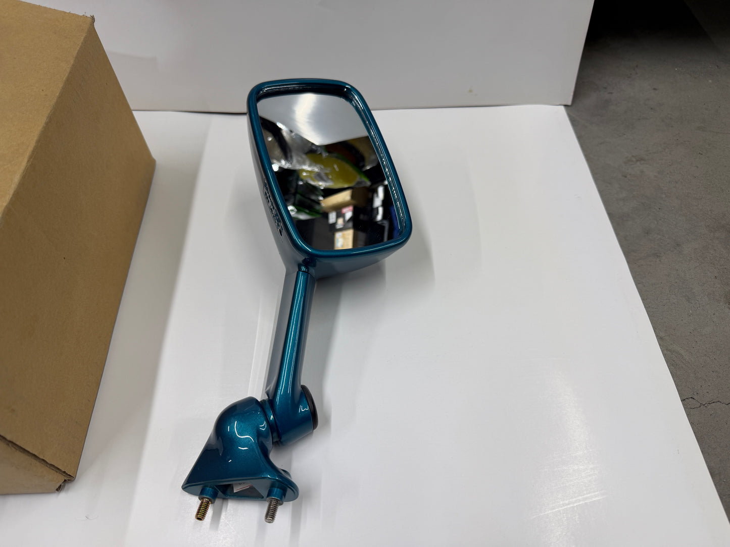 Kawasaki NOS NEW 56001-1394-SM Teal Green Left Mirror ZX ZX600 Ninja ZX-6