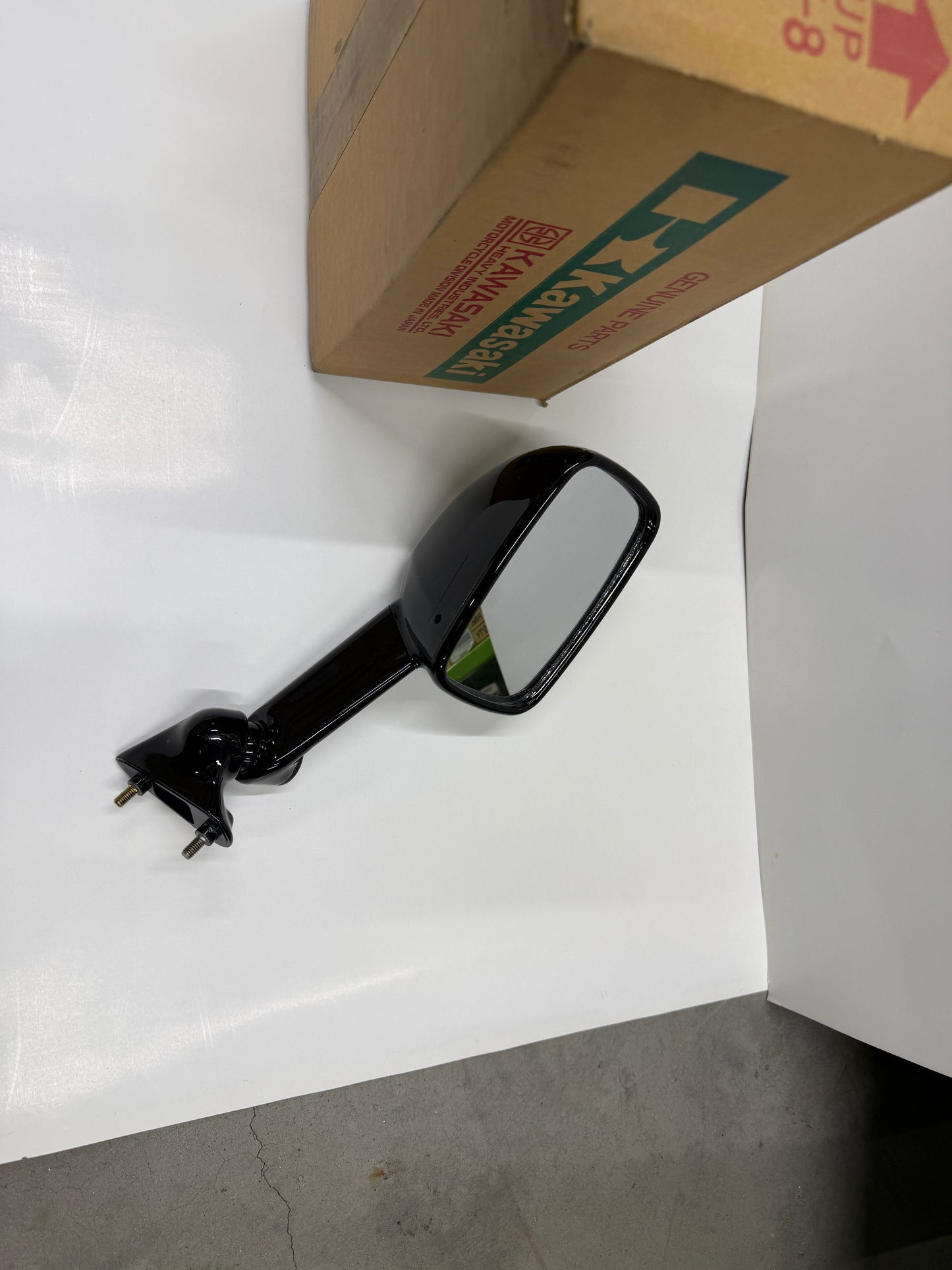 1991 Kawasaki ZX6D ZX 6D OEM Mirror Left hand 56001-1392-H8
