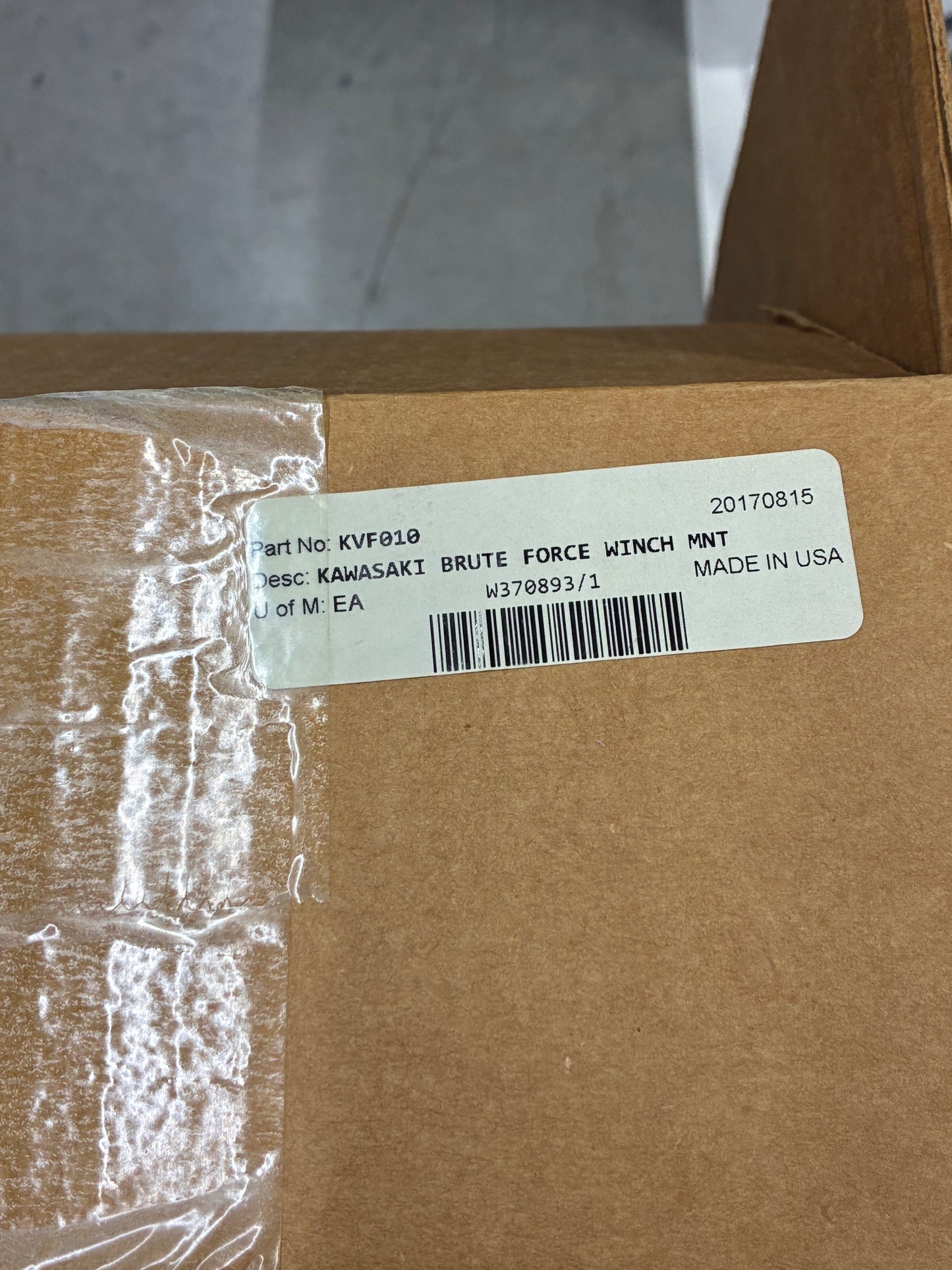 KVF010 WINCH MOUNT FITS BRUTE FORCE 650 INDEPENDENT, BRUTE FORCE 750 2005-2012