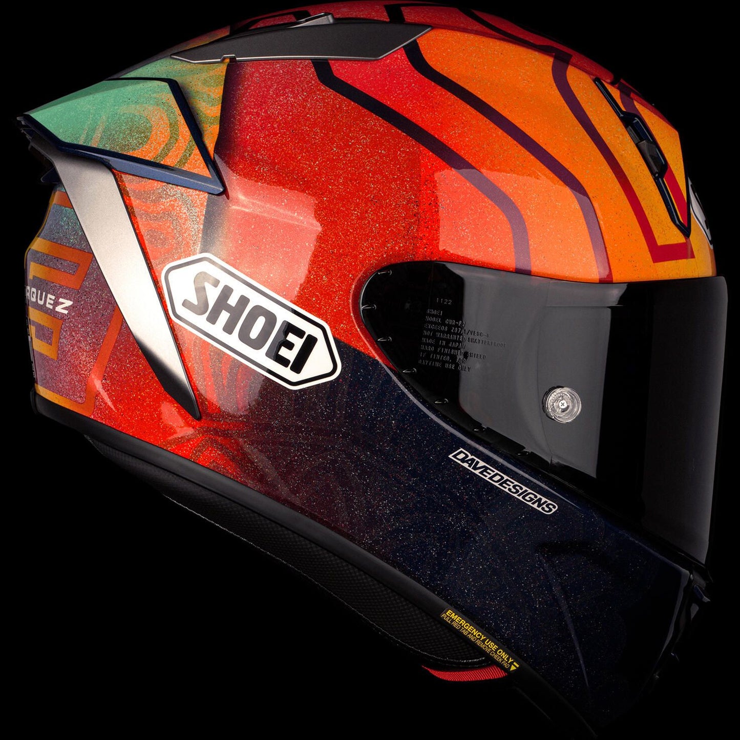 Shoei X-15 Marquez Holi Helmet