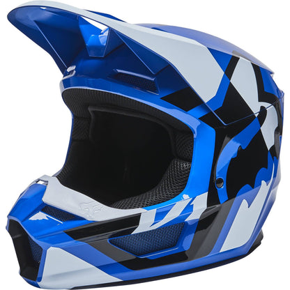 Fox Racing V1 Lux Helmet BLUE - Ottawa Goodtime Centre 
